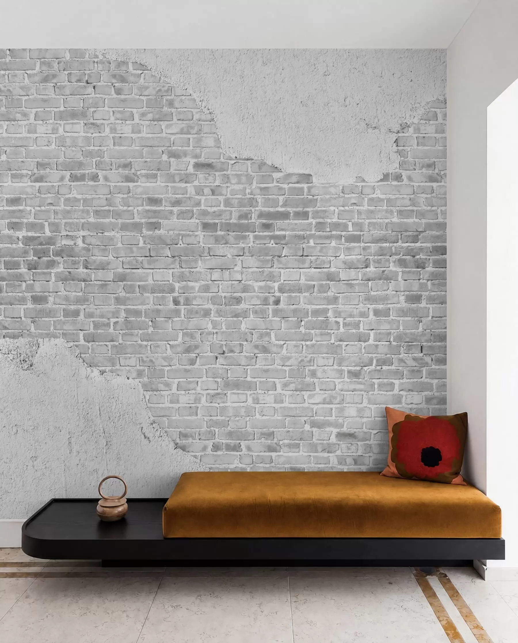 wall murals Pattern, brick and font u53029
