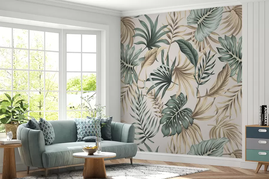 wall murals Colorful leaves u51888