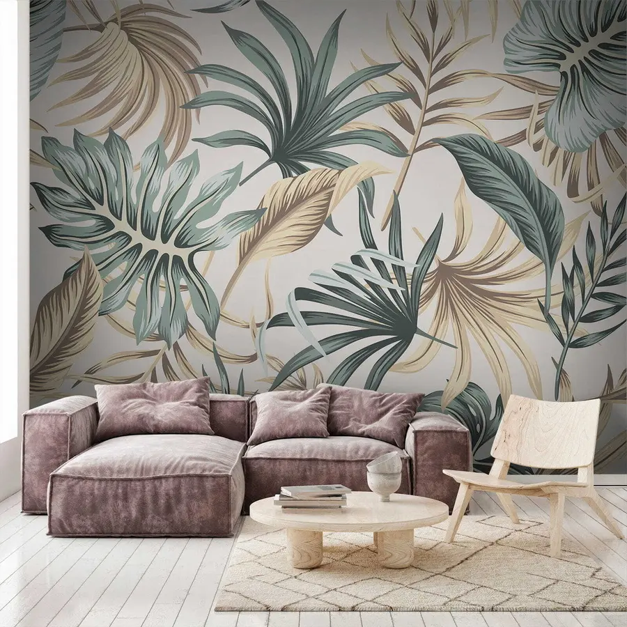 wall murals Colorful leaves u51888