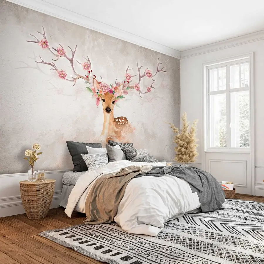 wall murals Plant, branch and paint u04671