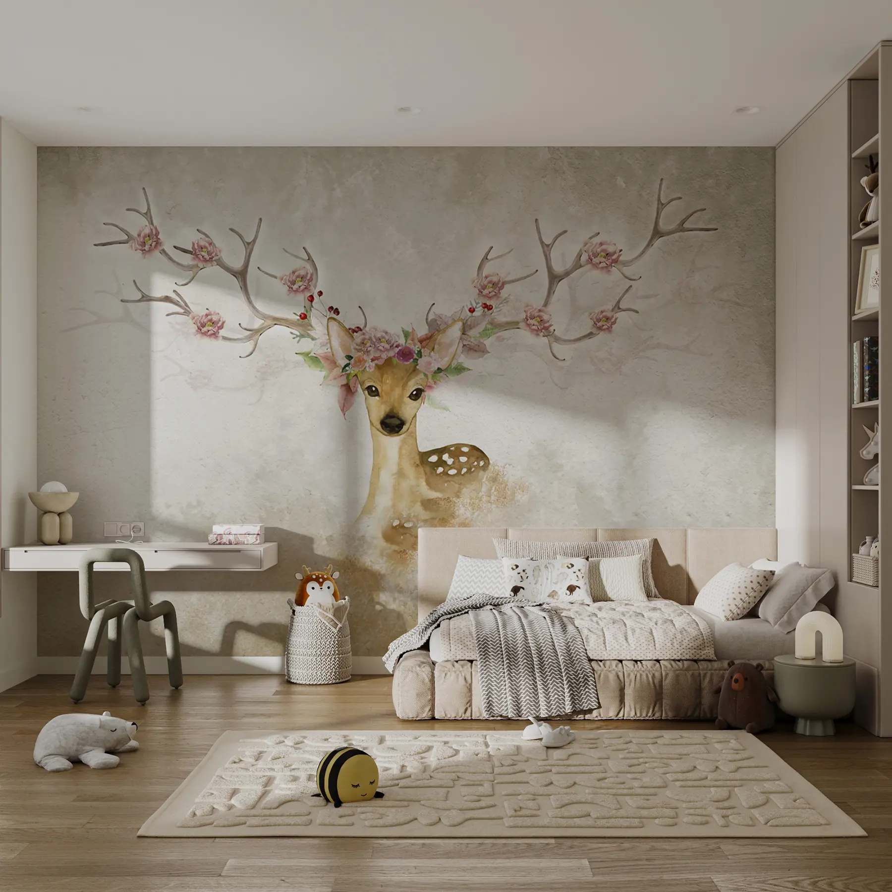 wall murals Plant, branch and paint u04671
