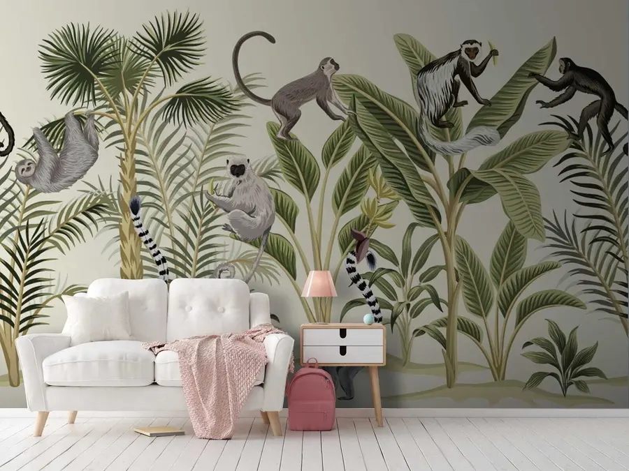 wall murals Exotic animals wallpaper u51912