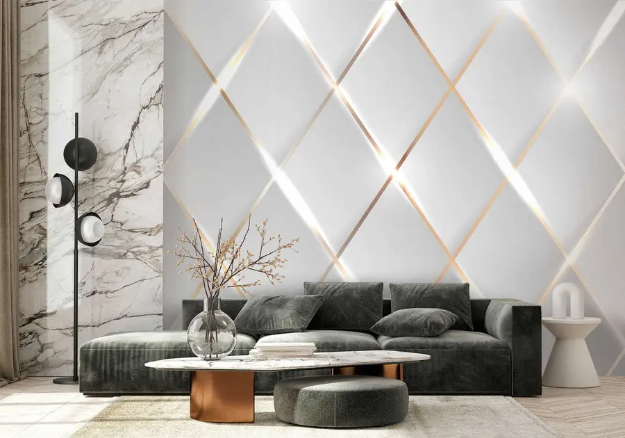 wall murals Grid on a white background u06014