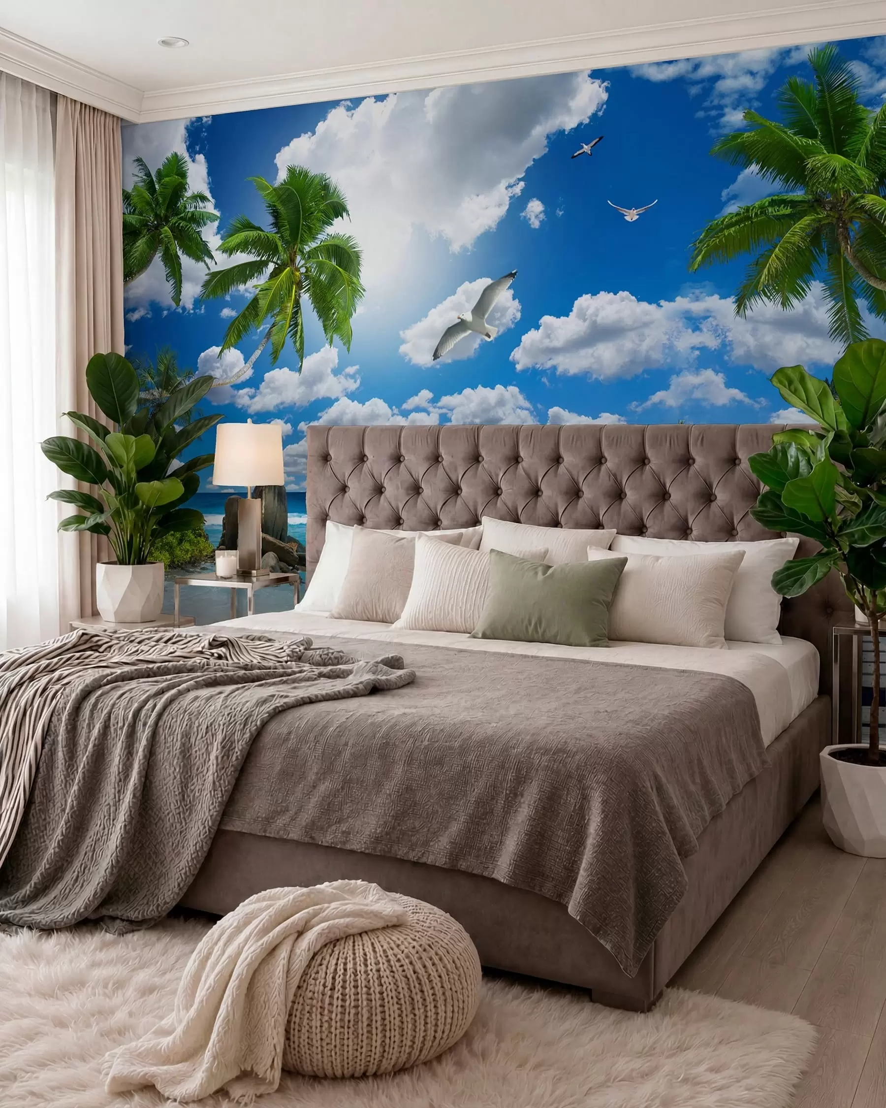 wall murals Palms beside Azure Water u06969