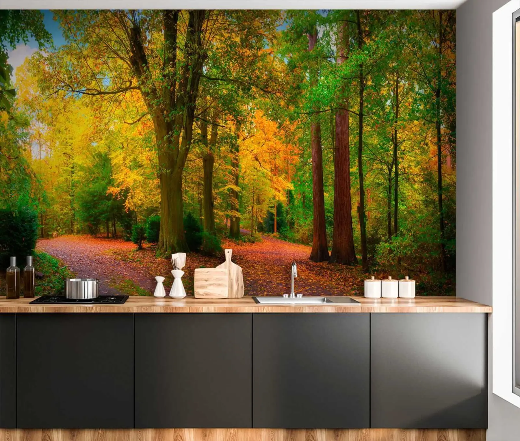 wall murals Beginning of autumn u08547