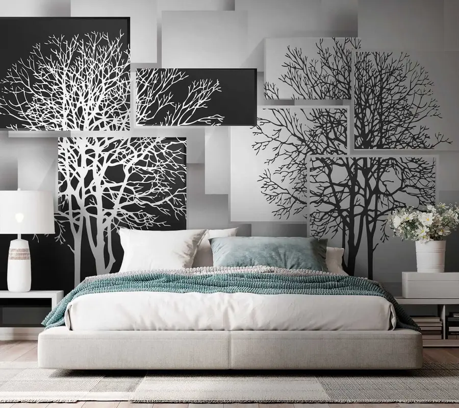 wall murals Yin Yan tree u09369