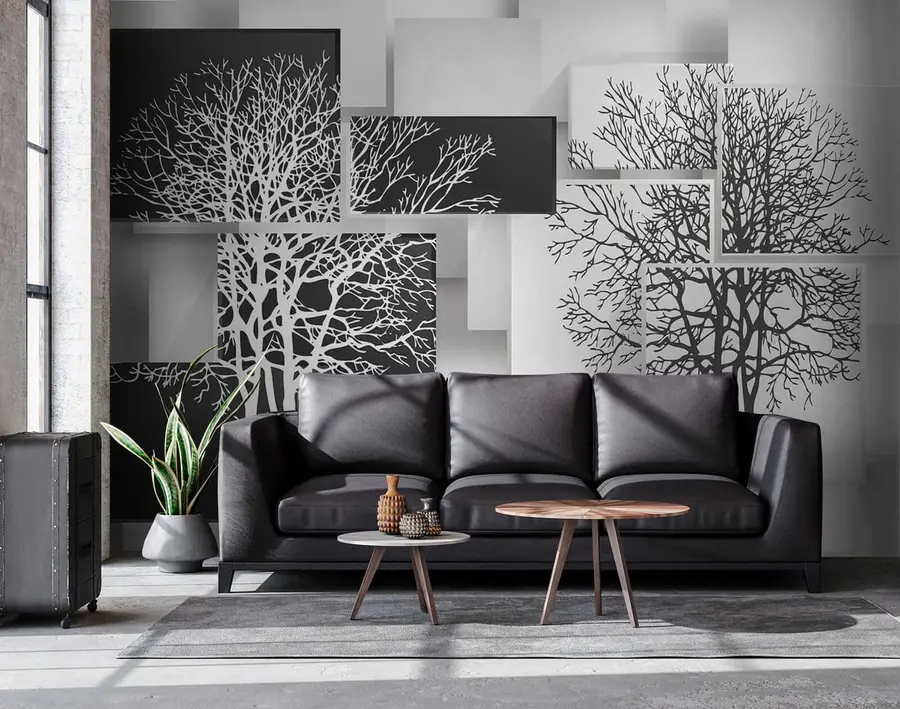 wall murals Yin Yan tree u09369