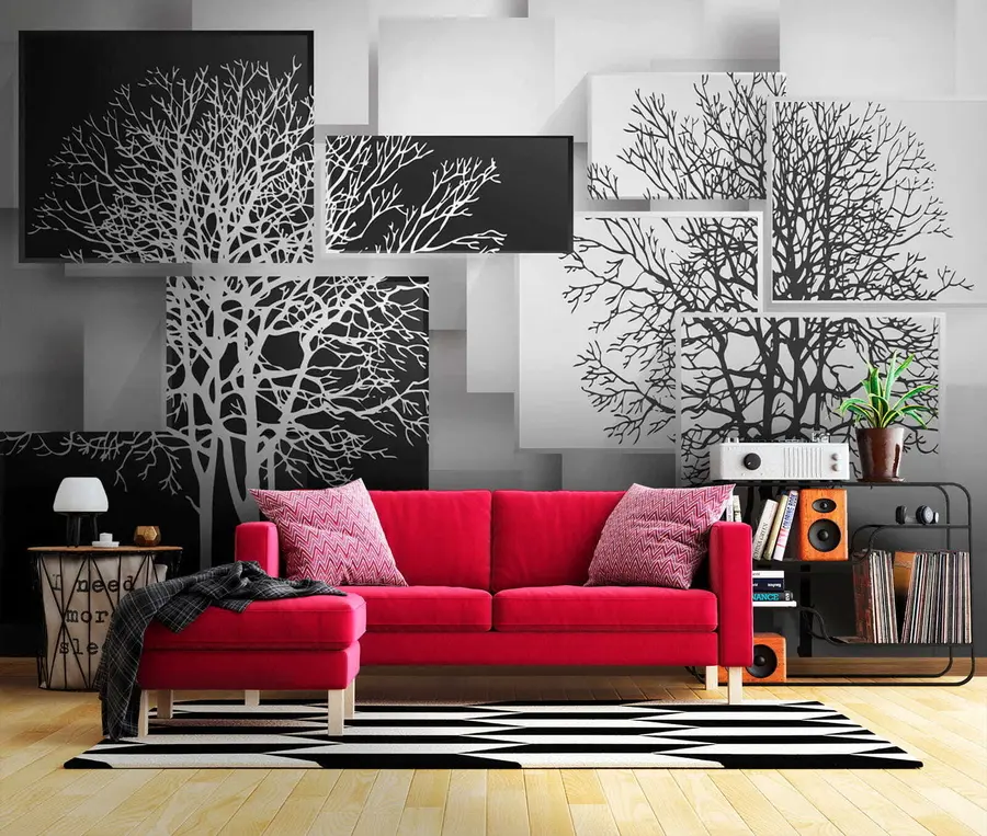 wall murals Yin Yan tree u09369