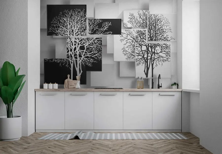 wall murals Yin Yan tree u09369