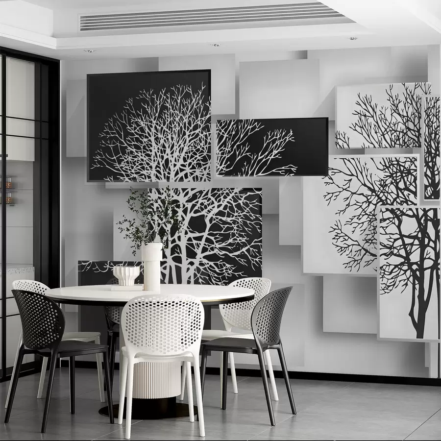 wall murals Yin Yan tree u09369