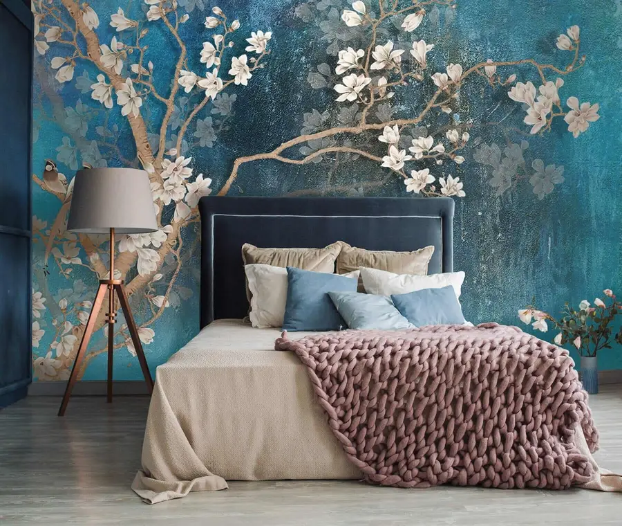 wall murals Flower, water and branch u12150