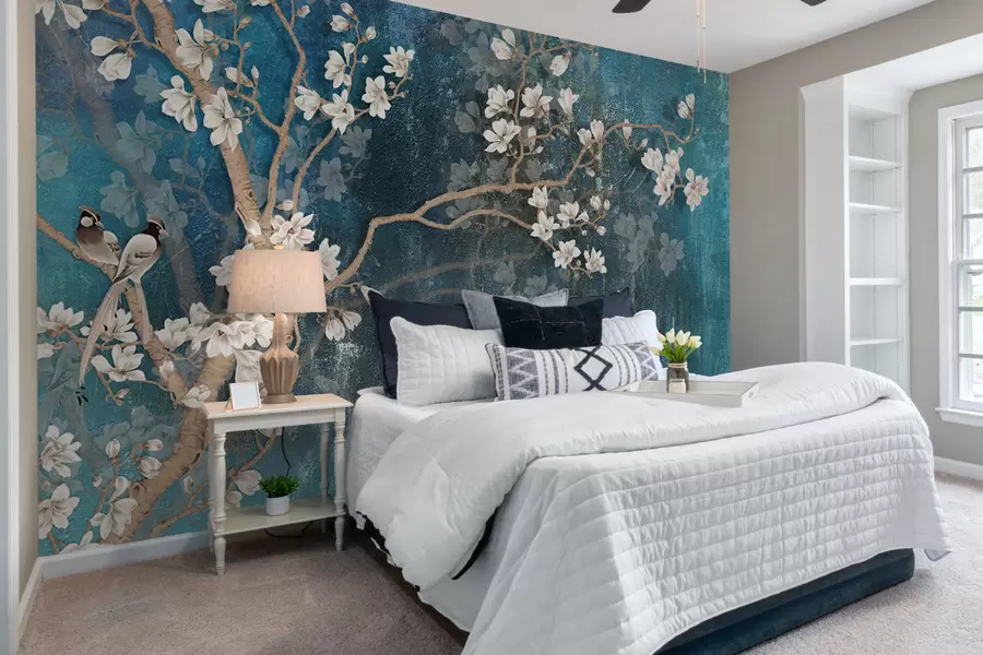 wall murals Flower, water and branch u12150