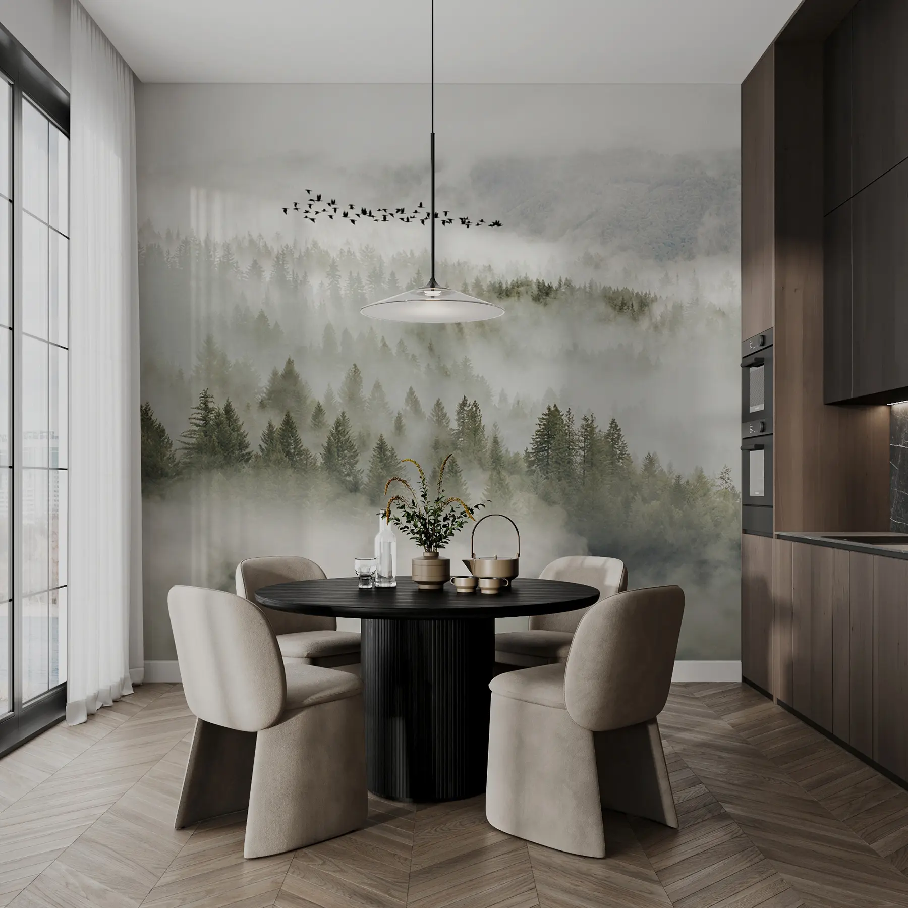 wall murals Cloud, sky and mountain u13823