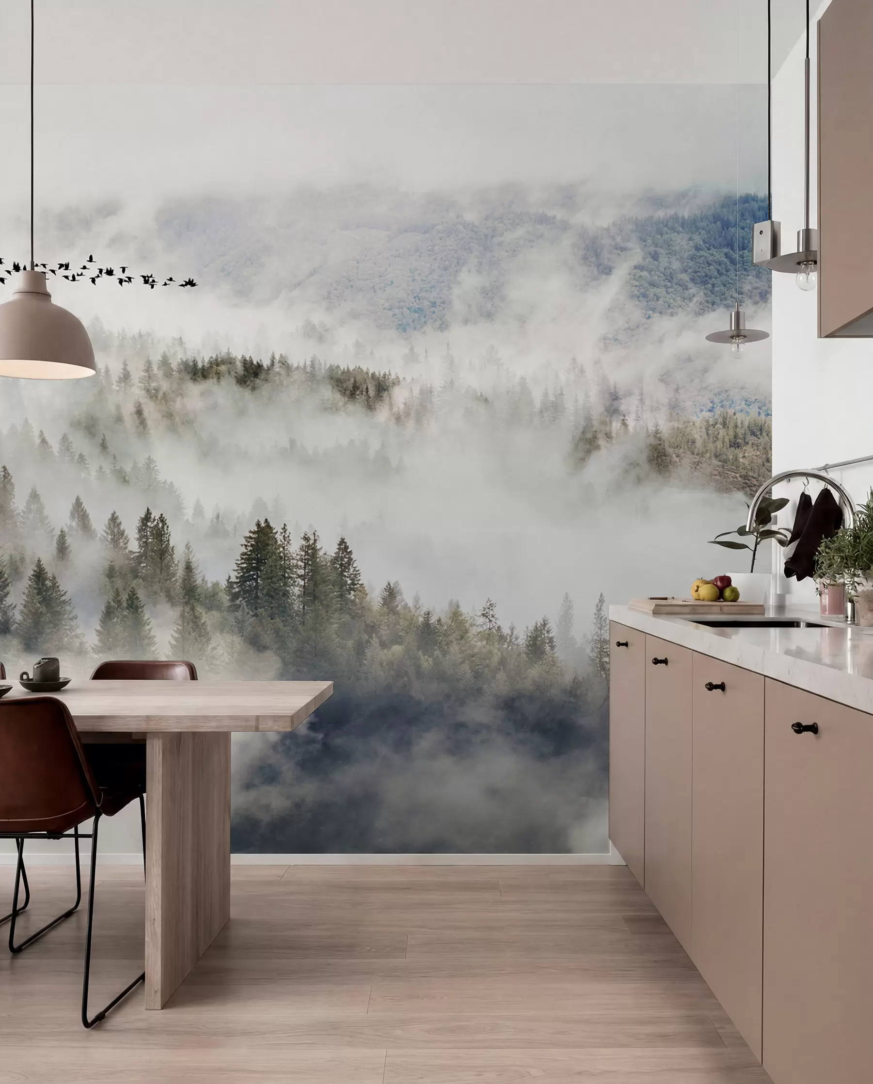 wall murals Cloud, sky and mountain u13823