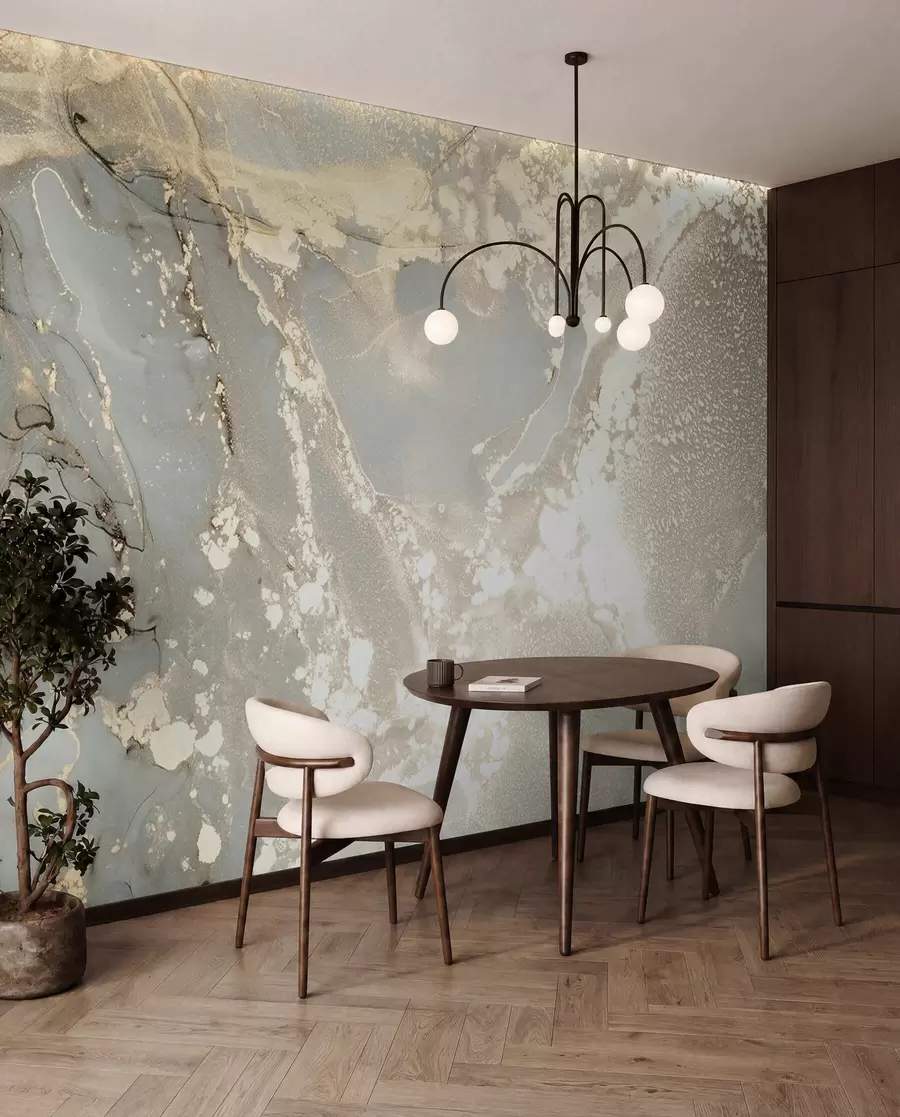wall murals Gray and yellow marble u17492