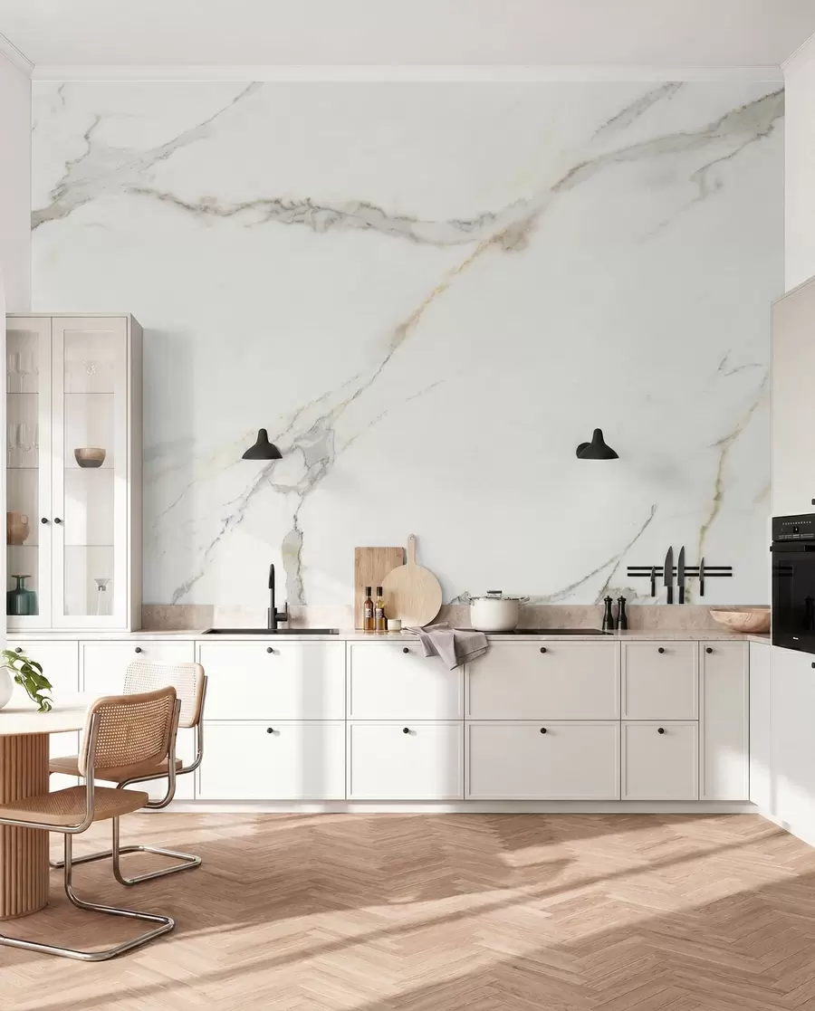wall murals Ivory Marble Threads u18977