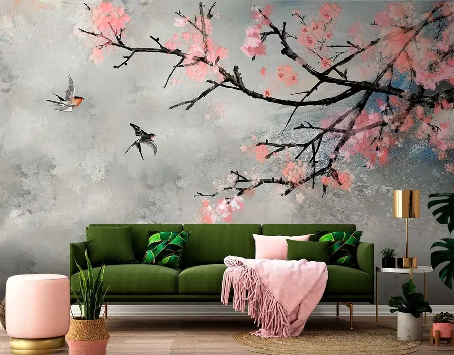 wall murals Blooming branch u21853