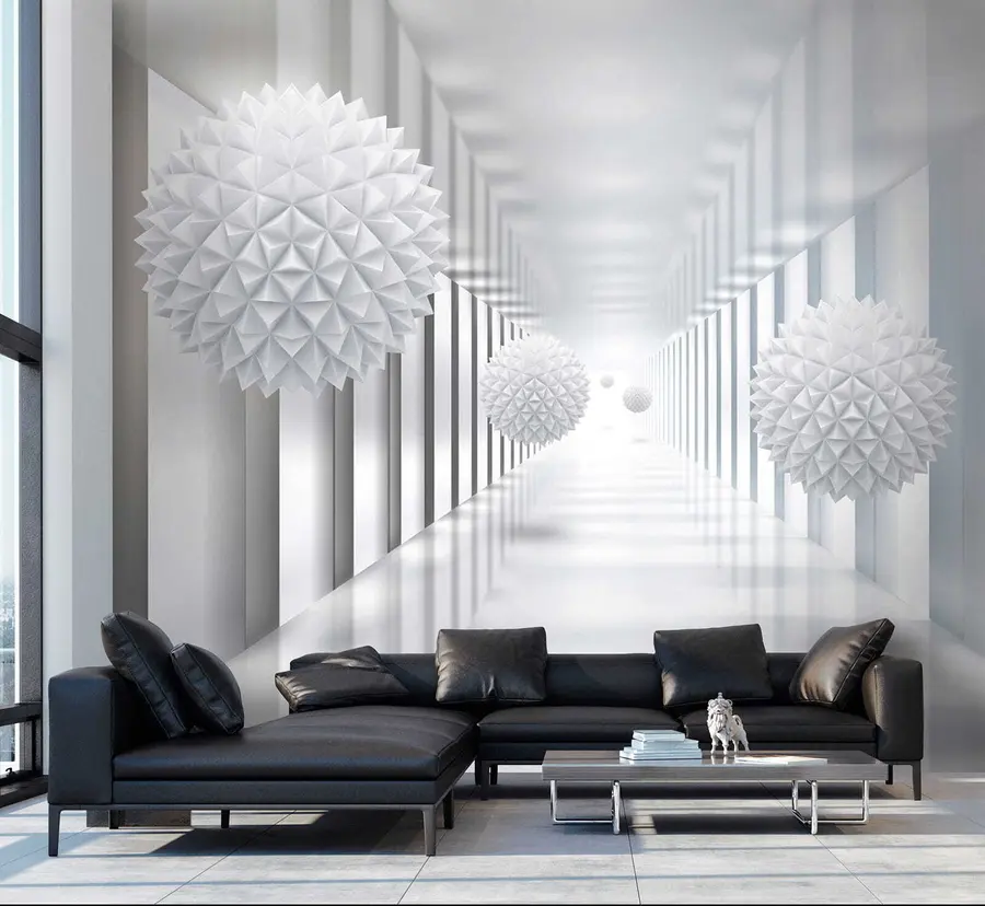 wall murals Balls in the tunnel u24571