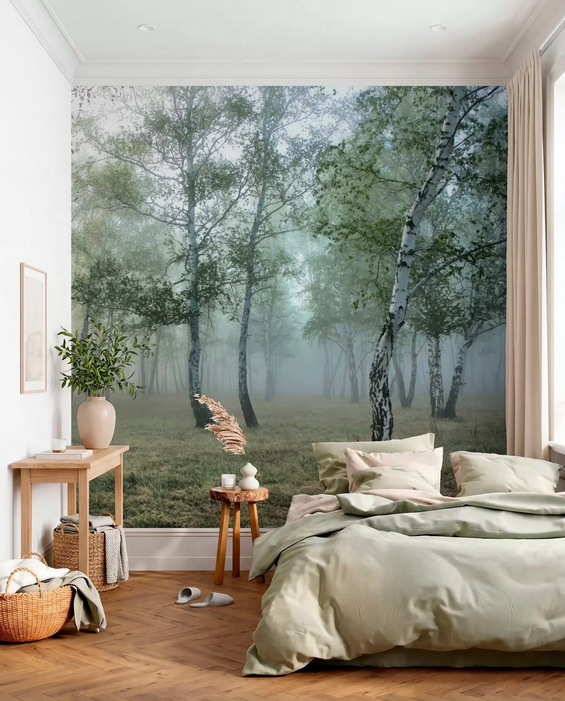 wall murals Birch Mist u25820