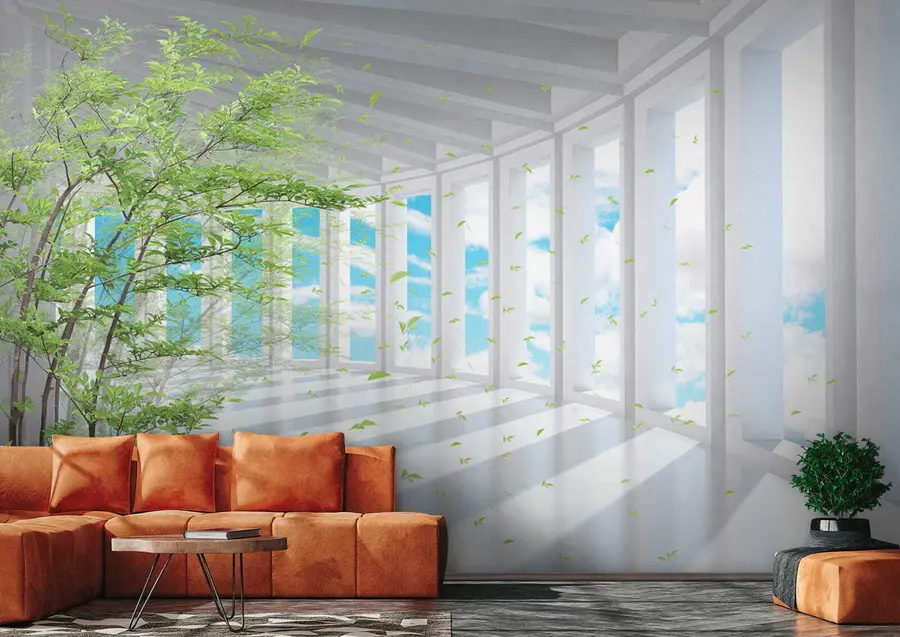 wall murals Tunnel with a cloud view u29922