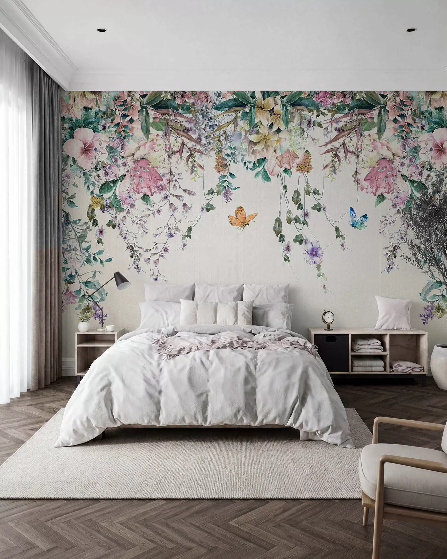 wall murals Butterfly Garland u30601