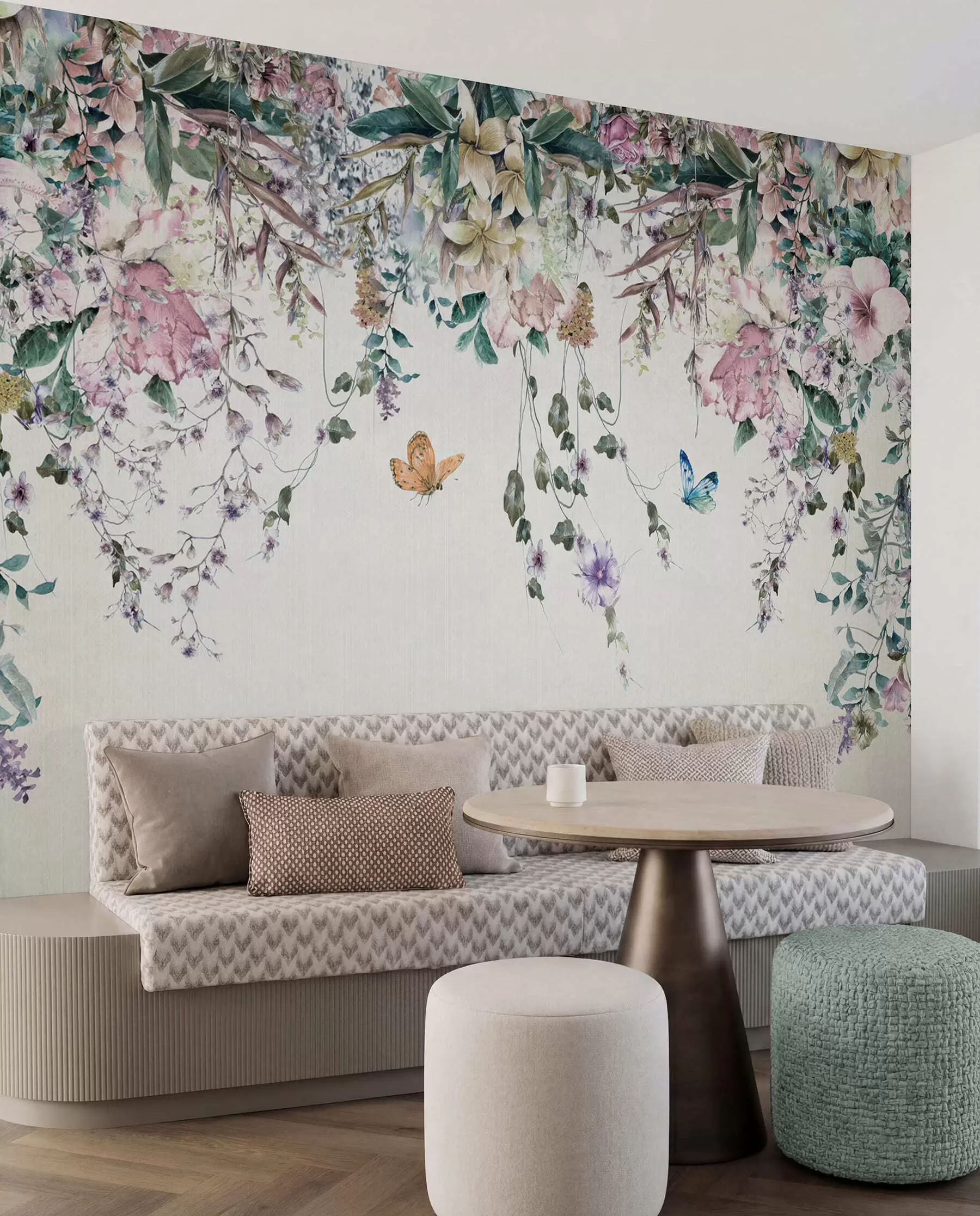 wall murals Butterfly Garland u30601