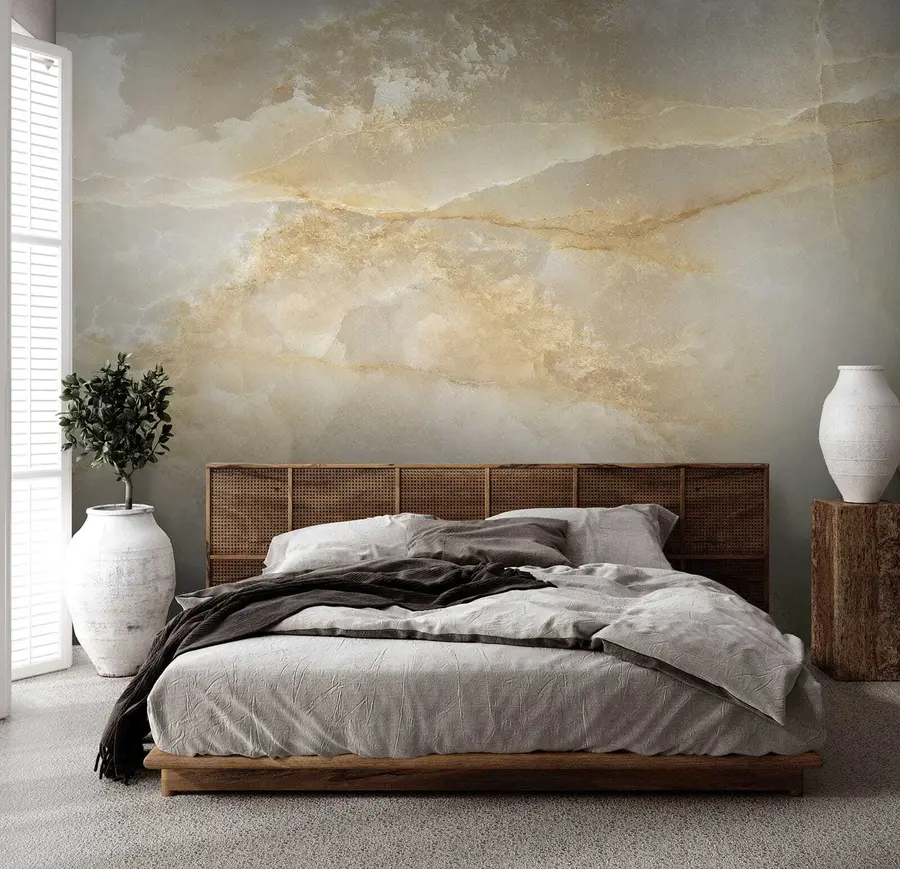 wall murals Beige marble u32035