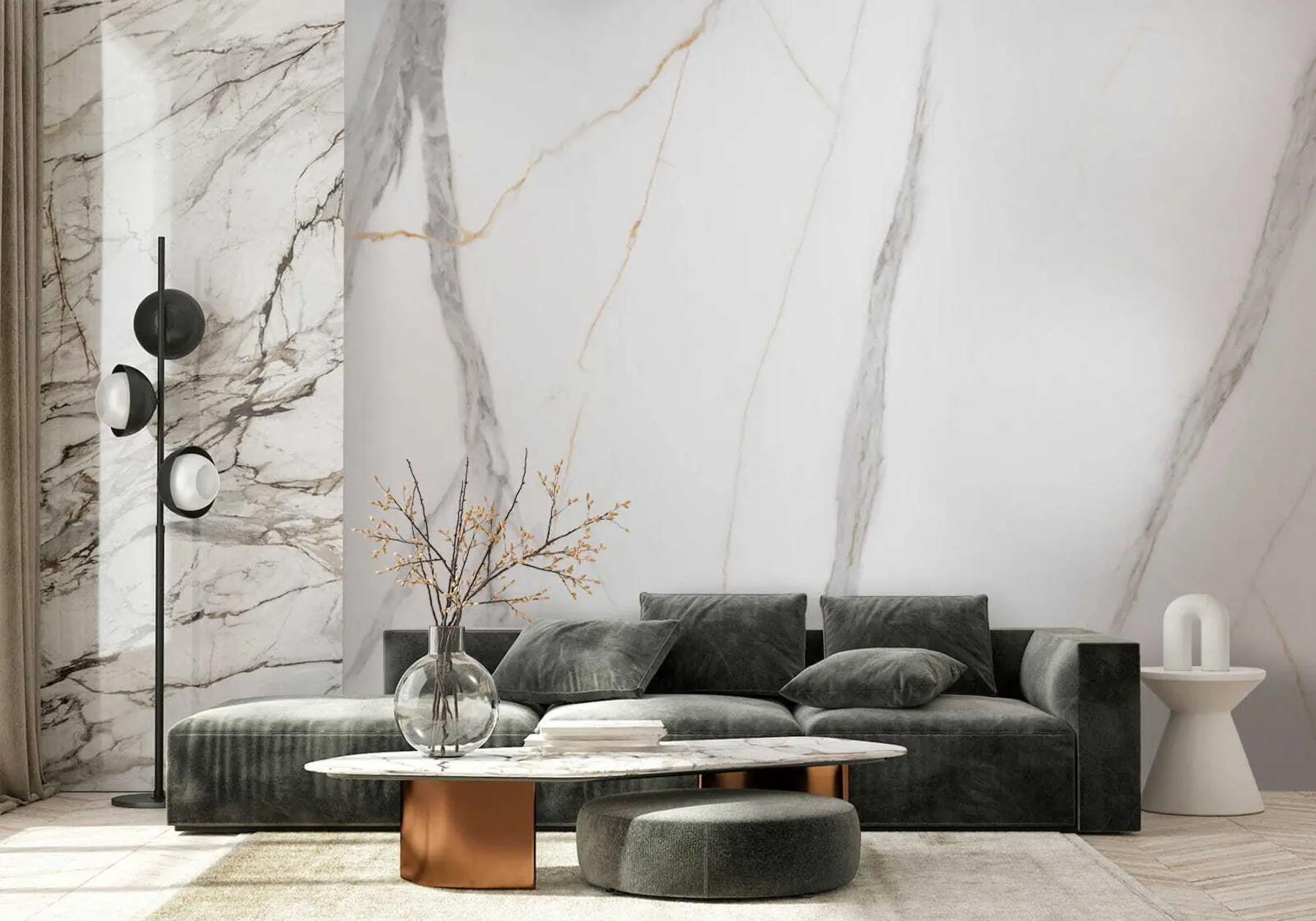 wall murals Marble stripes u35300