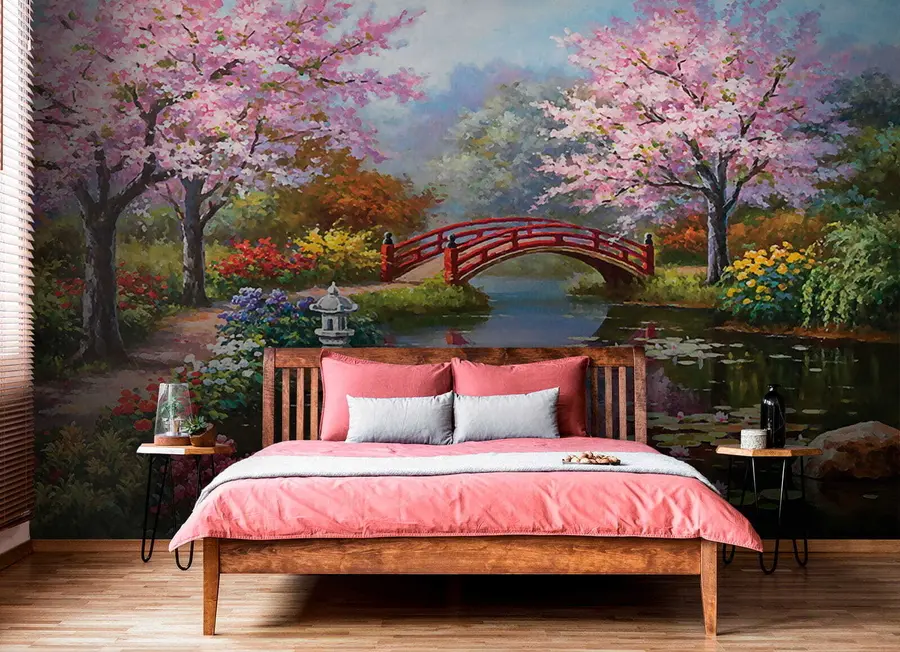 wall murals Japanese garden u35418