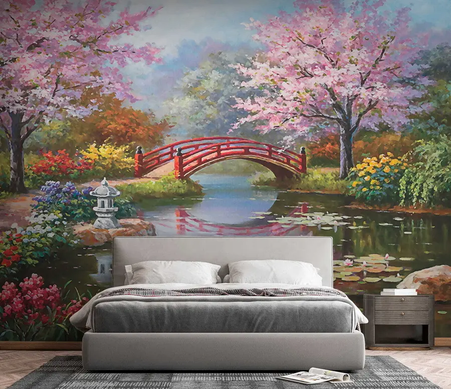 wall murals Japanese garden u35418