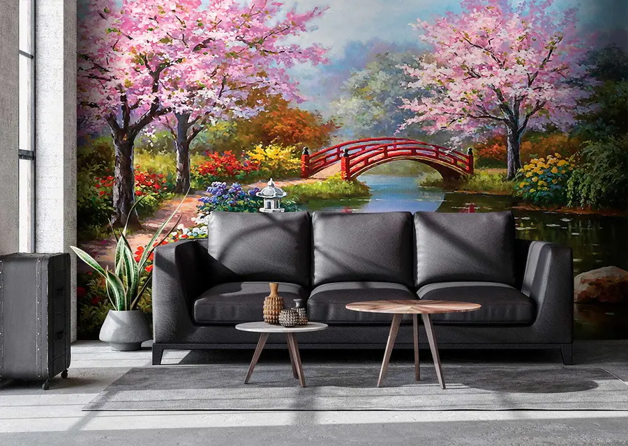wall murals Japanese garden u35418