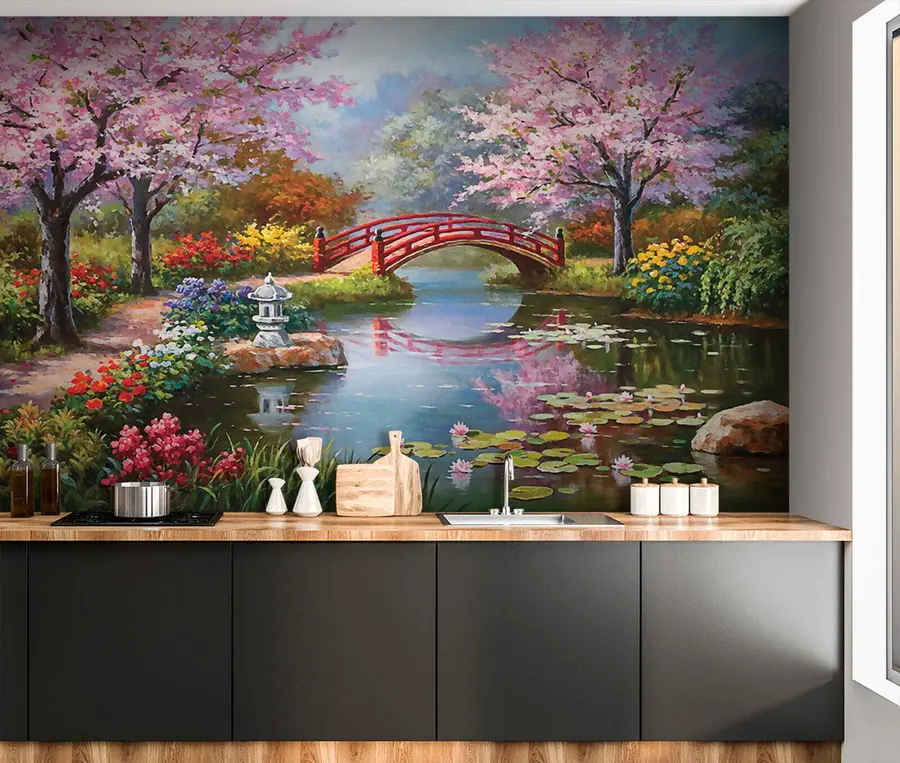 wall murals Japanese garden u35418