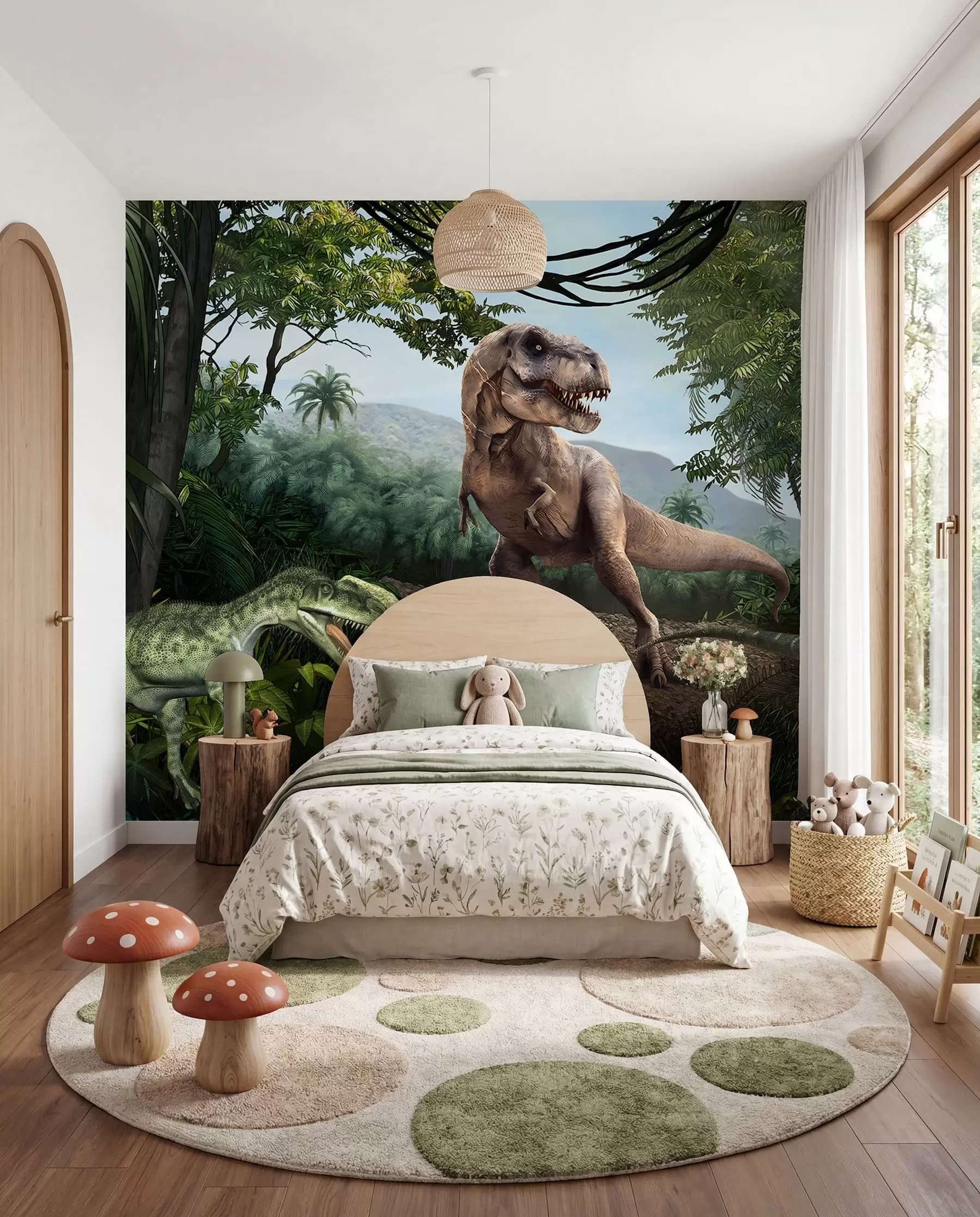 wall murals Dinosaurs in the Jungle u36756