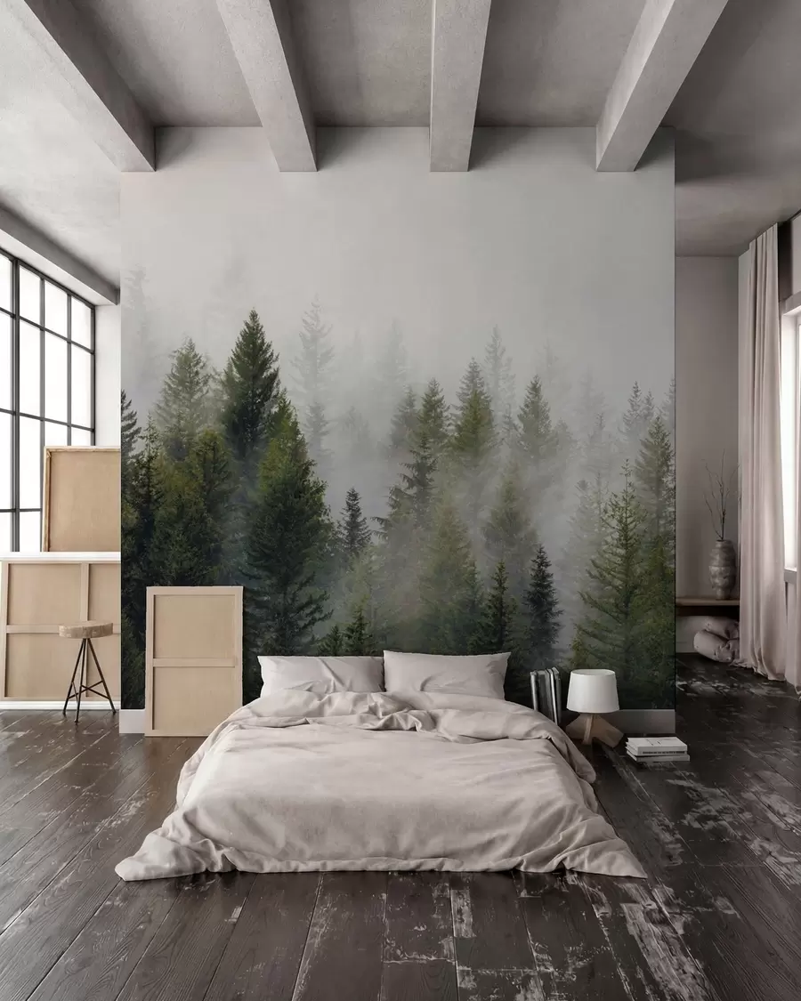 wall murals Conifer Dawn u37073
