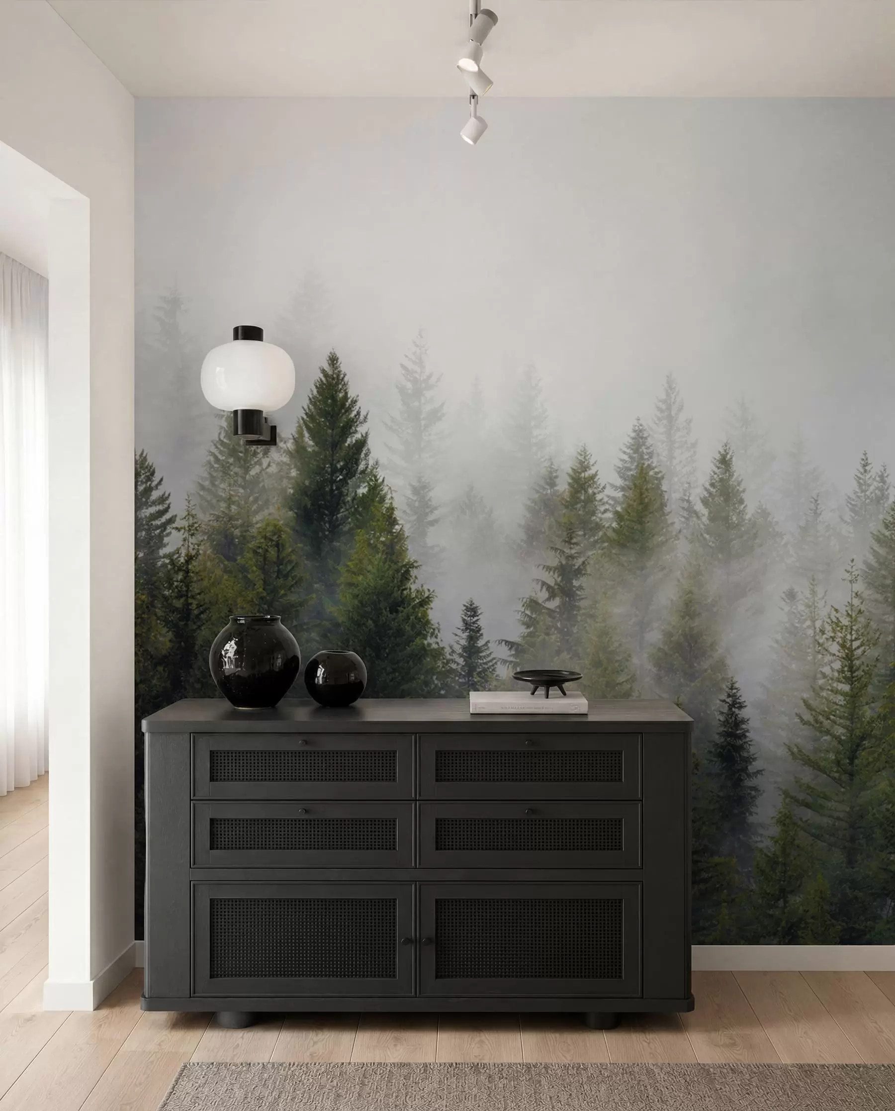 wall murals Conifer Dawn u37073