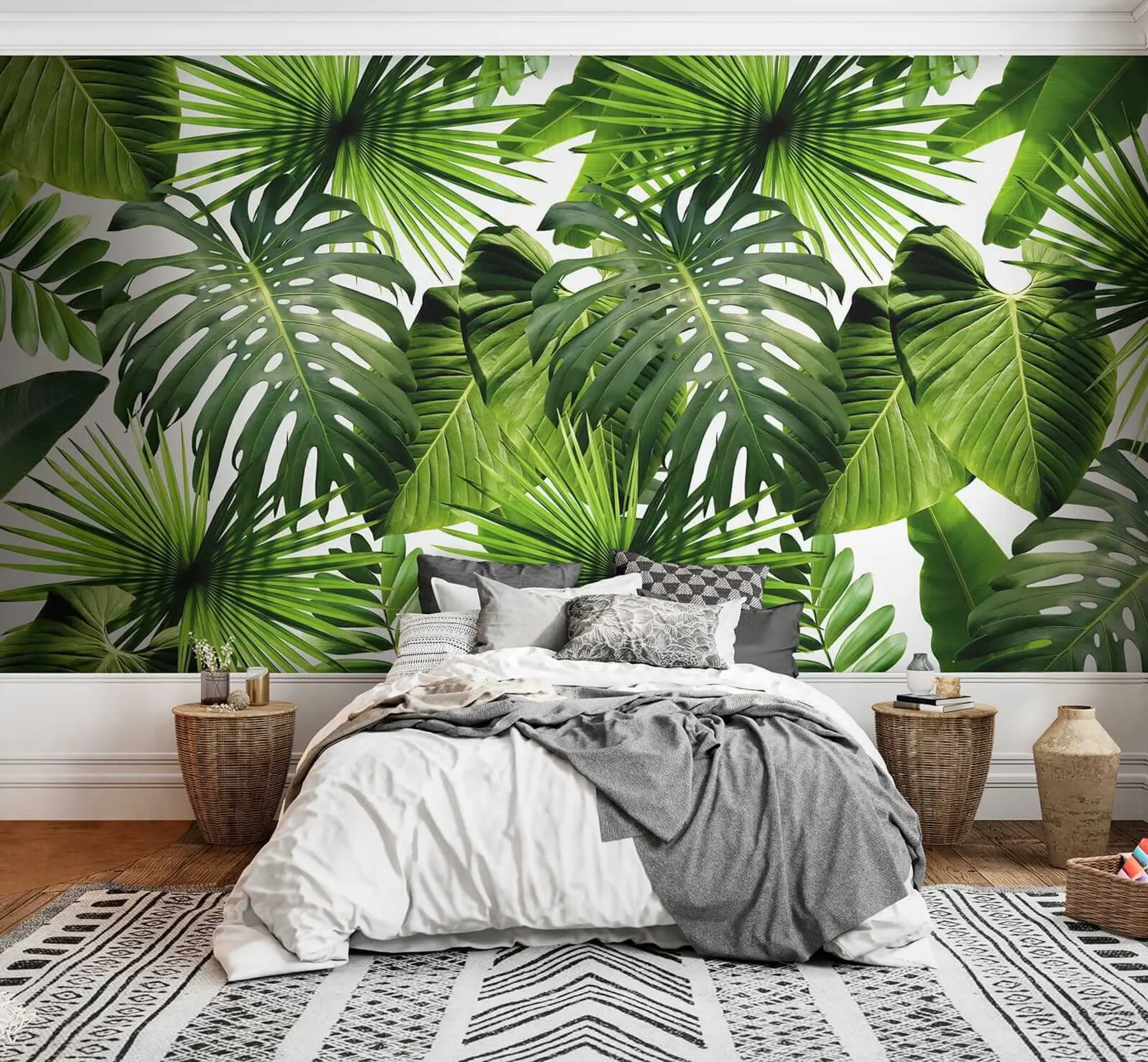 wall murals Tropical greens u37767