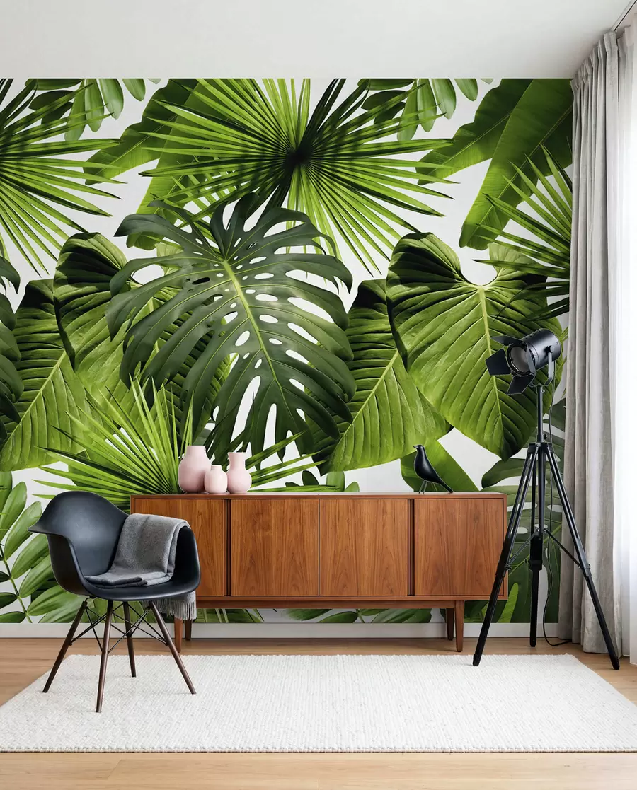 wall murals Tropical greens u37767