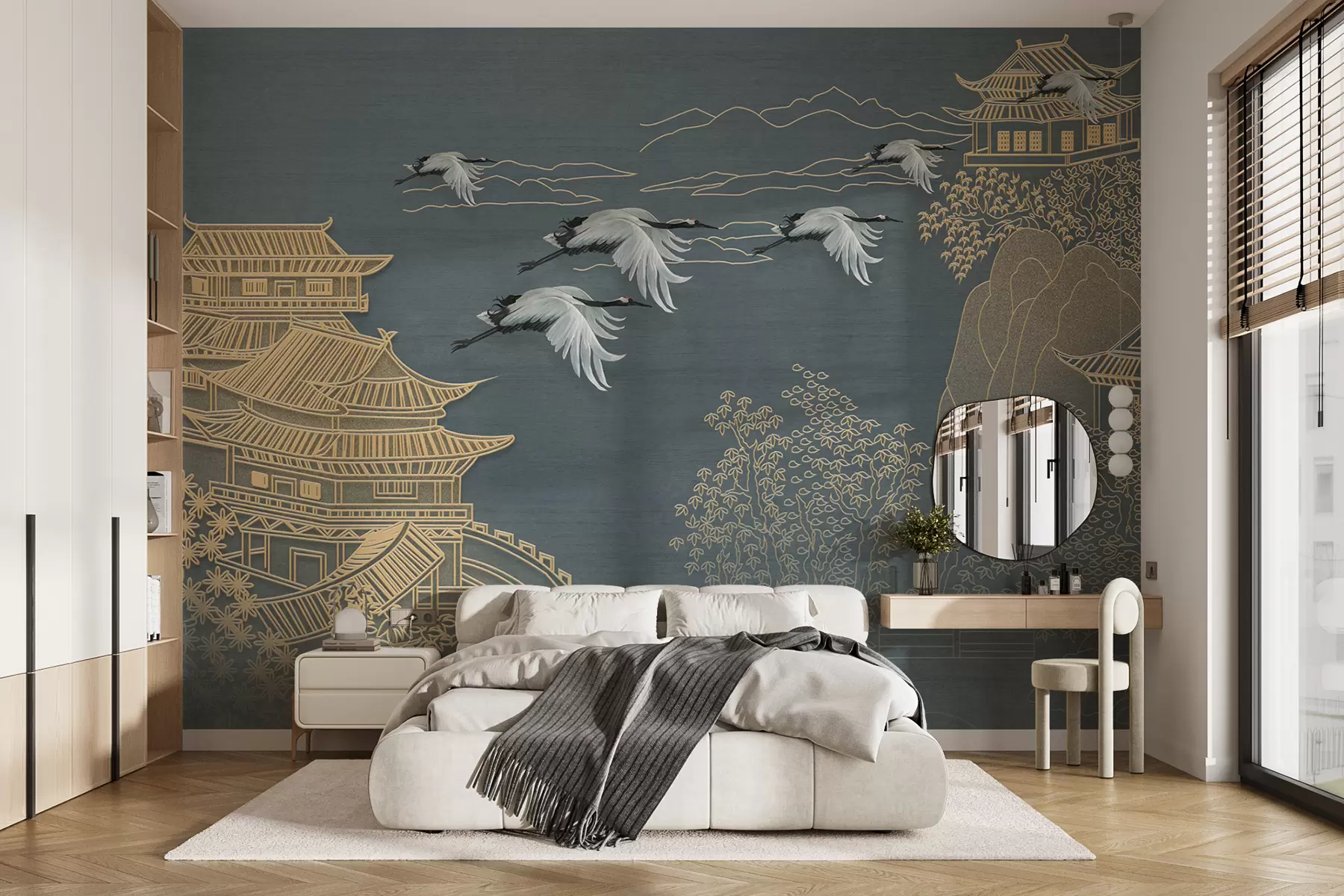 wall murals Japanese style drawing u38720