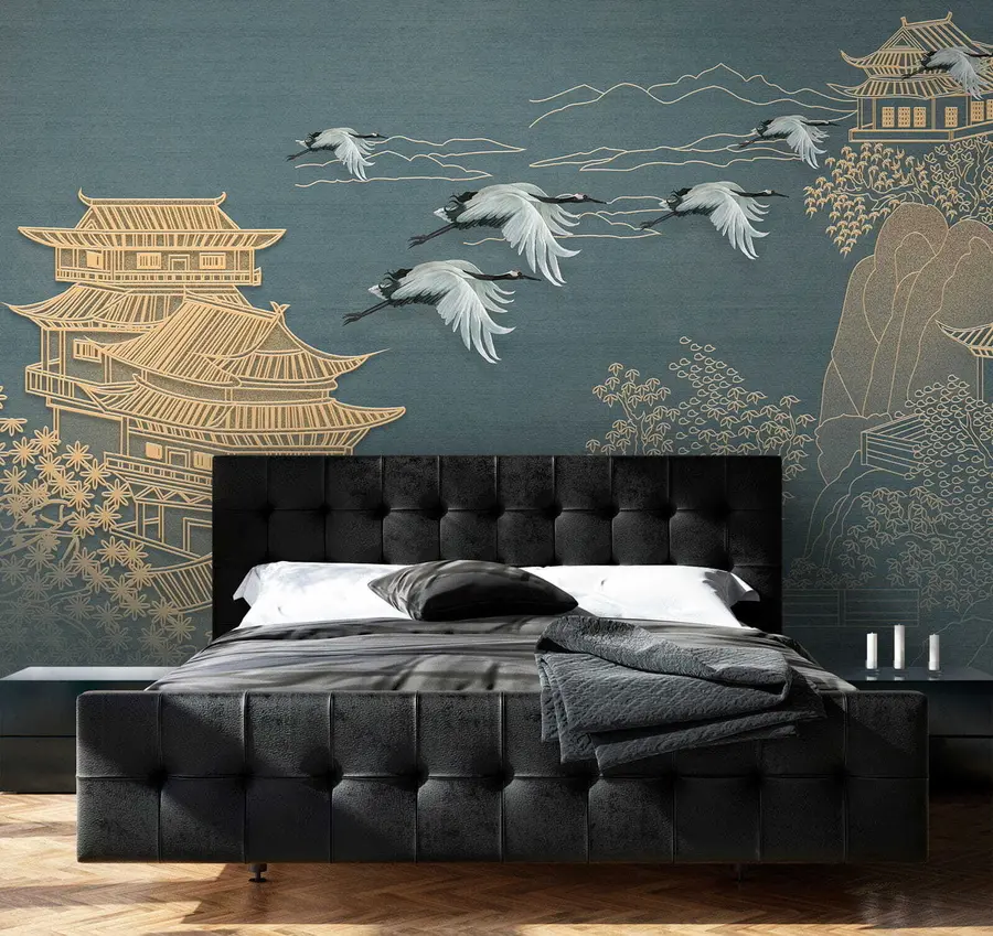 wall murals Japanese style drawing u38720