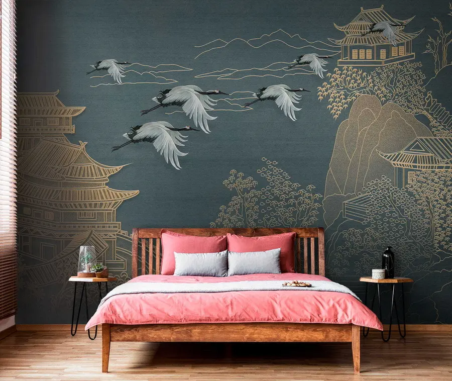 wall murals Japanese style drawing u38720