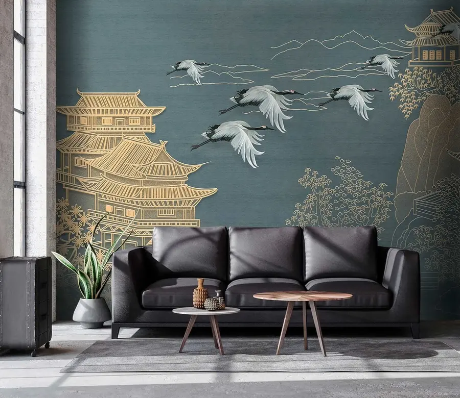 wall murals Japanese style drawing u38720