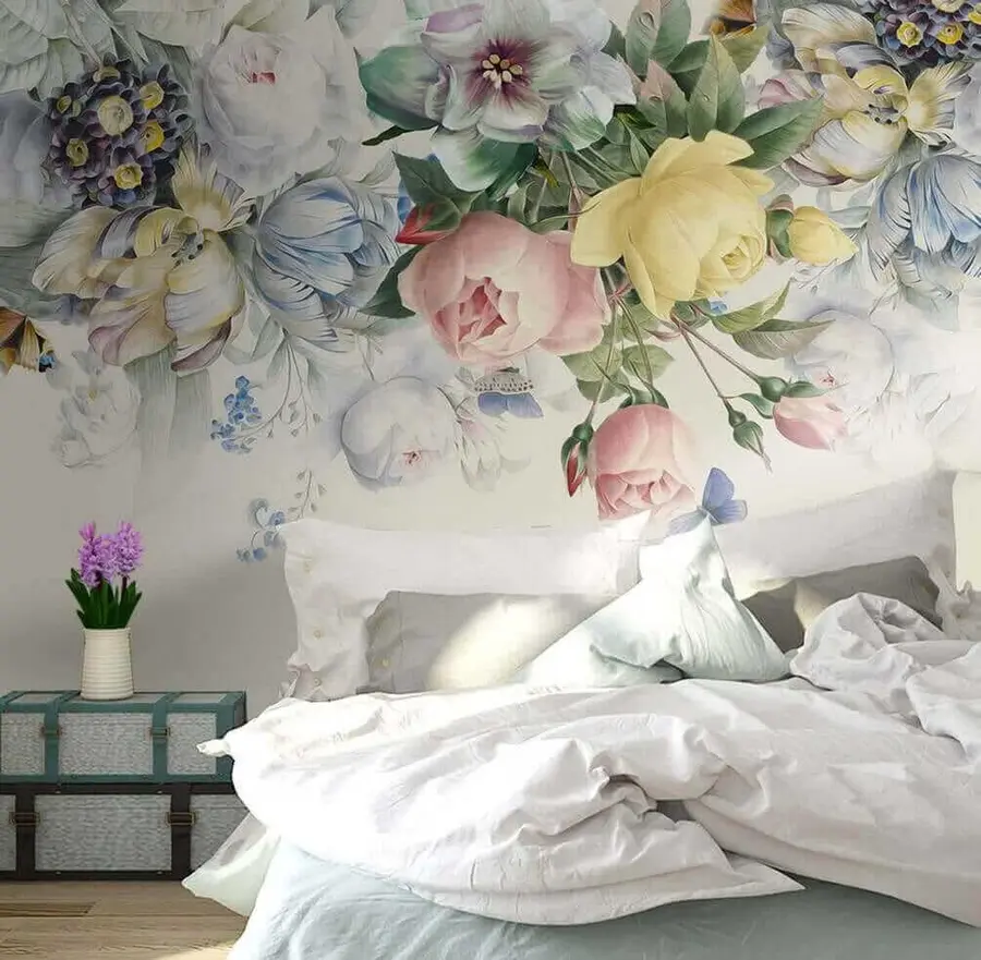 wall murals Delicate floral bouquet u39845