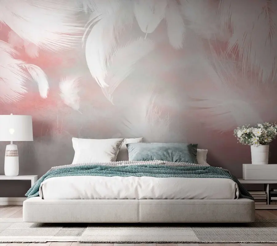 wall murals Pink, cloud and art u41755