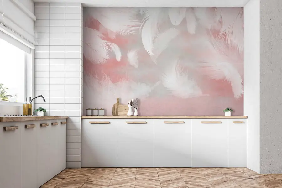 wall murals Pink, cloud and art u41755