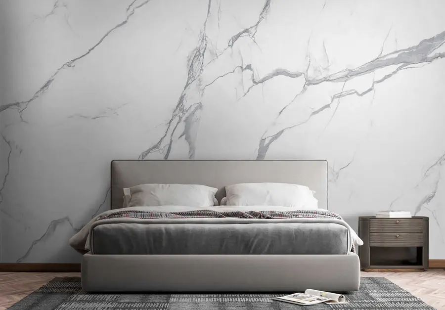 wall murals White marble u42049