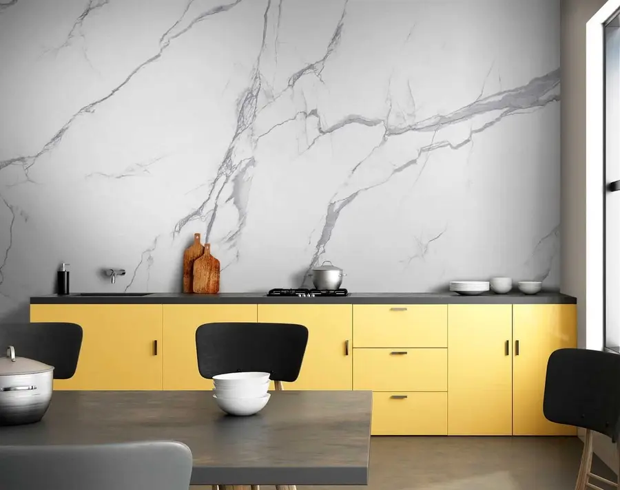 wall murals White marble u42049