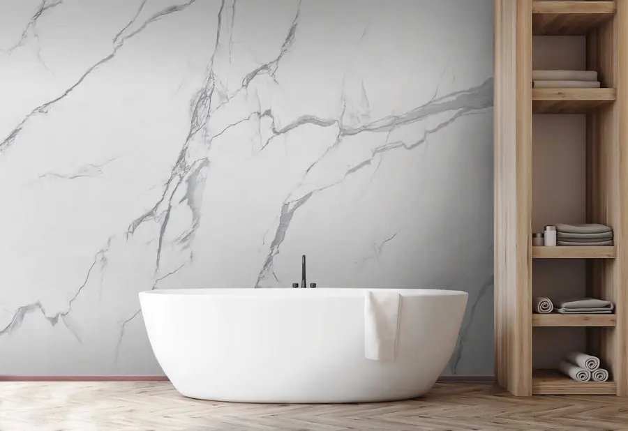 wall murals White marble u42049