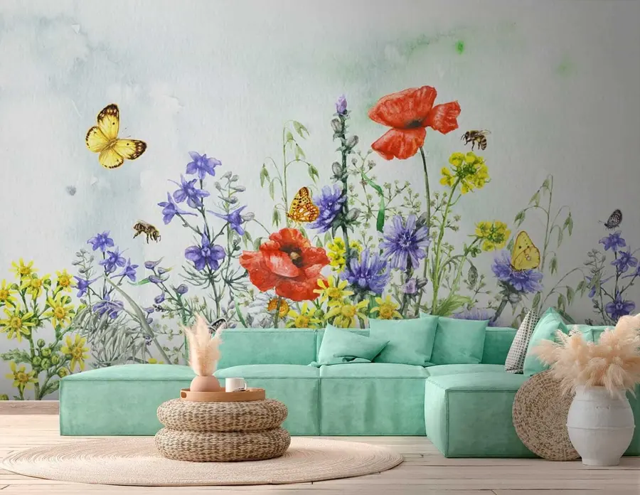 wall murals Summer bouquet u43104