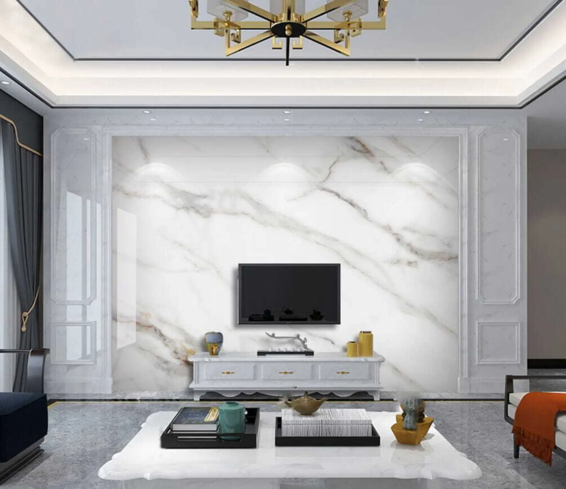wall murals The sophistication of marble u44212