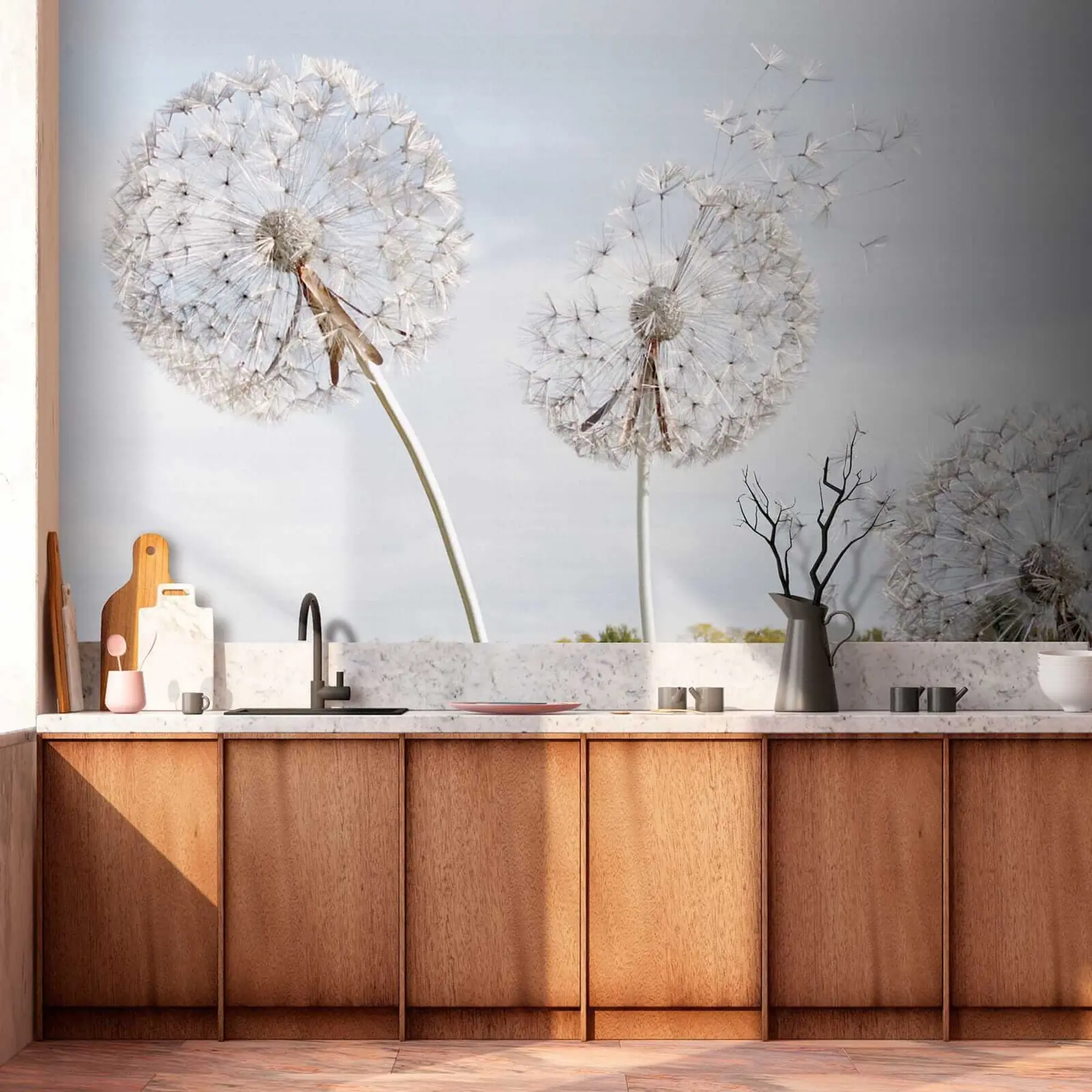wall murals Big dandelions u44628